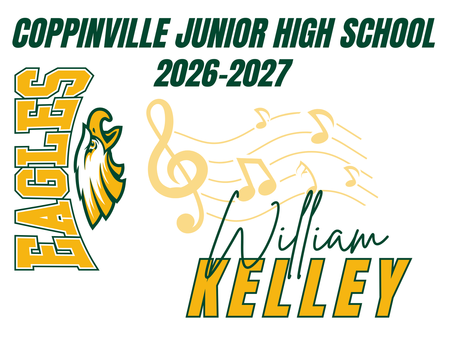 Coppinville Jr High School Yard Sign