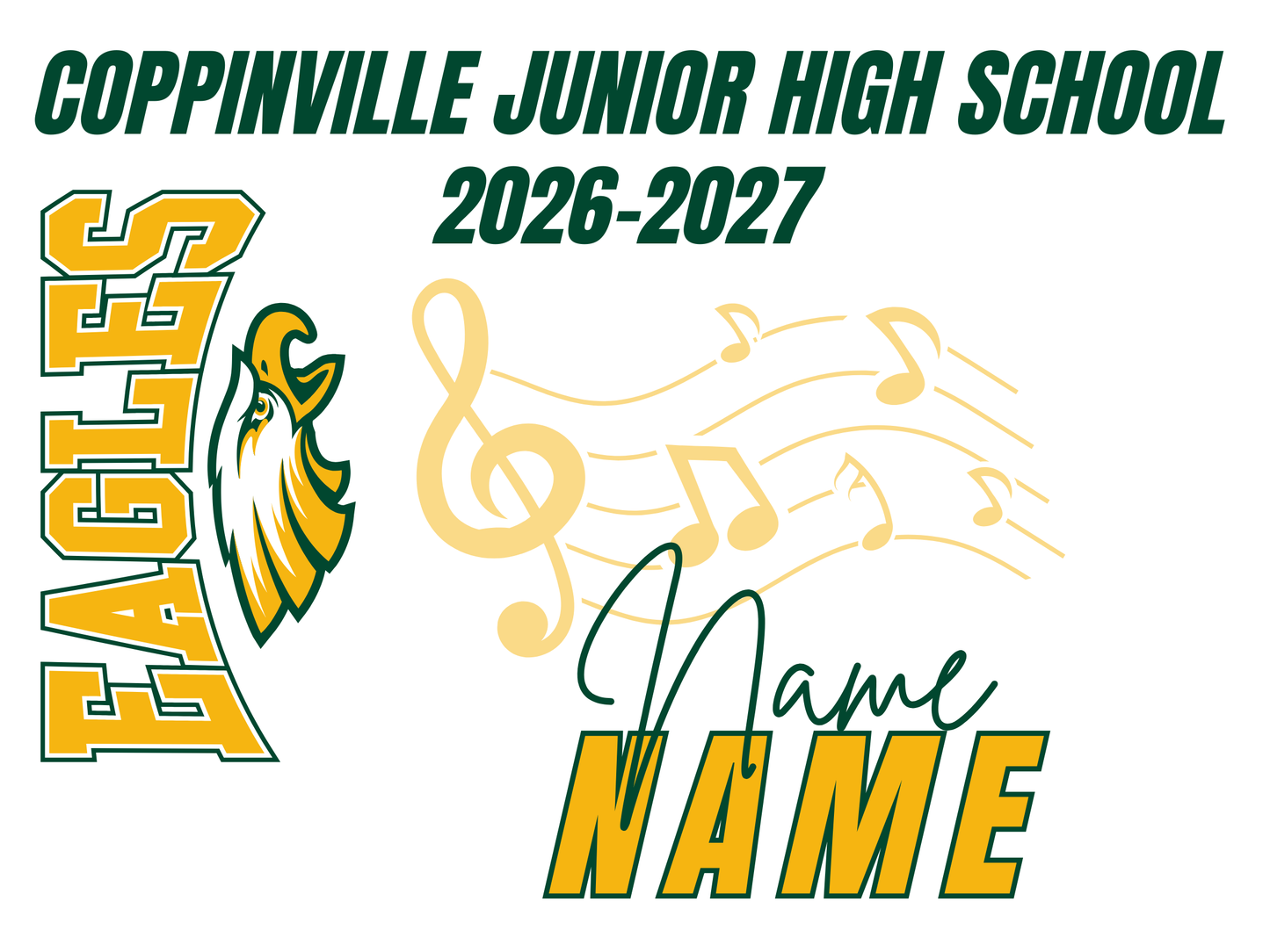 Coppinville Jr High School Yard Sign