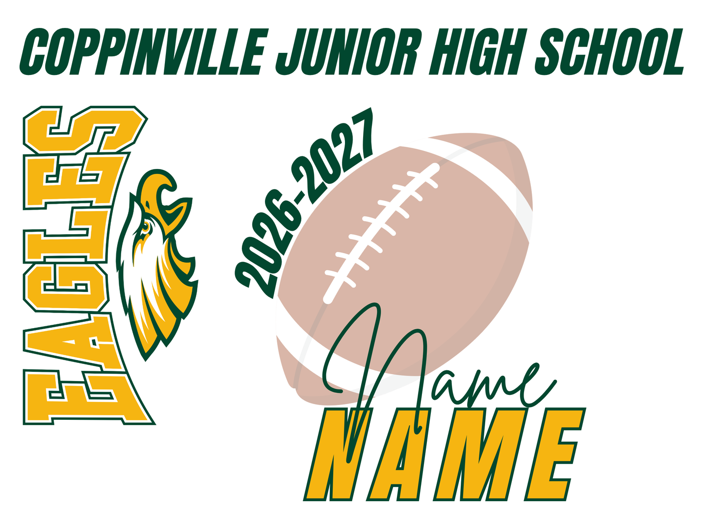 Coppinville Jr High School Yard Sign
