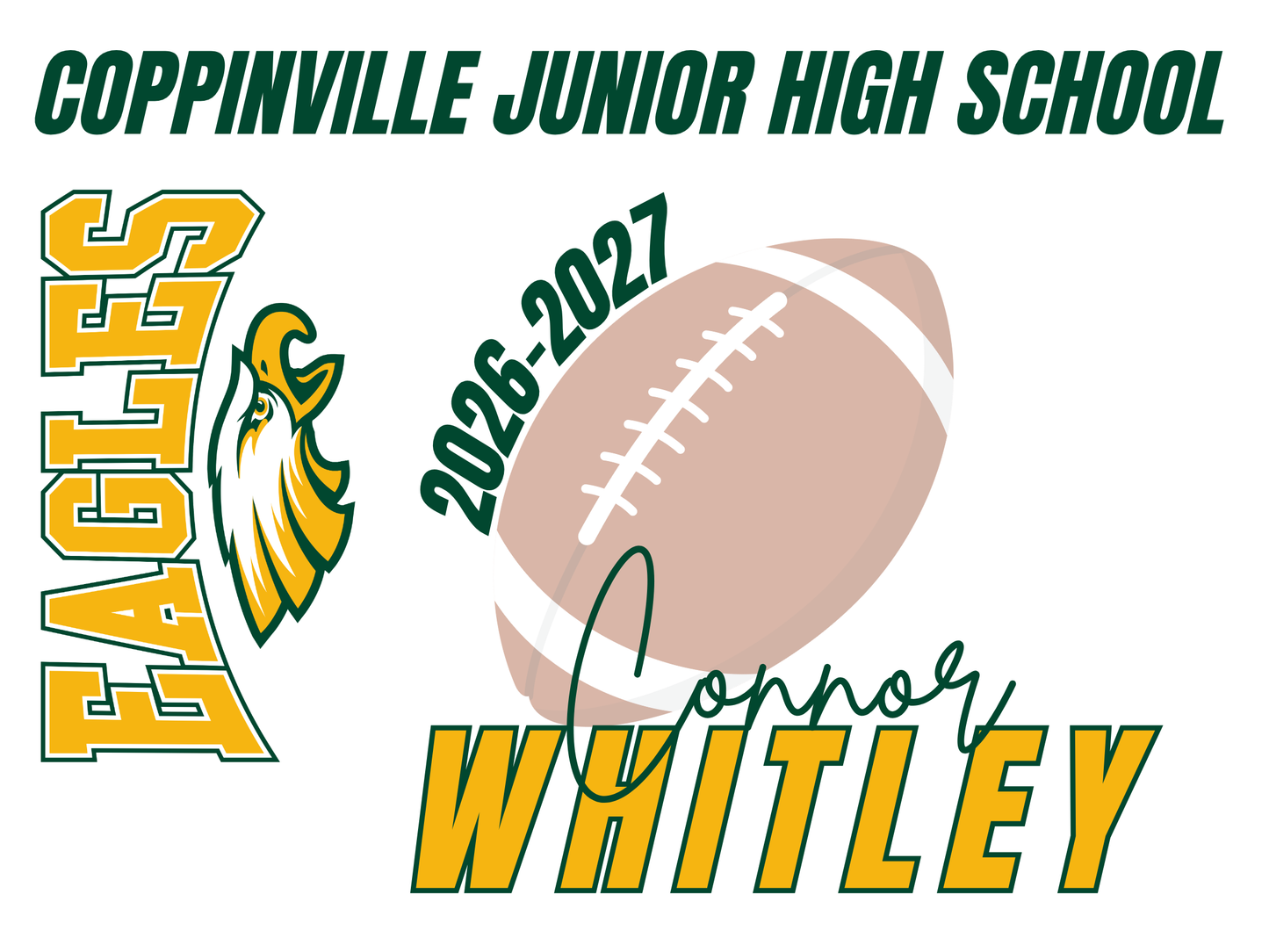 Coppinville Jr High School Yard Sign