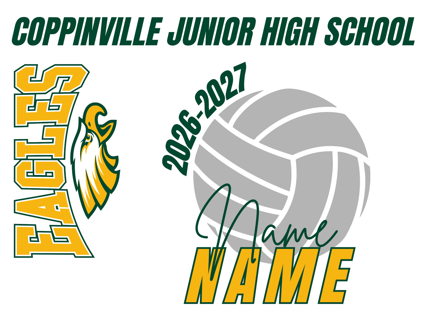 Coppinville Jr High School Yard Sign