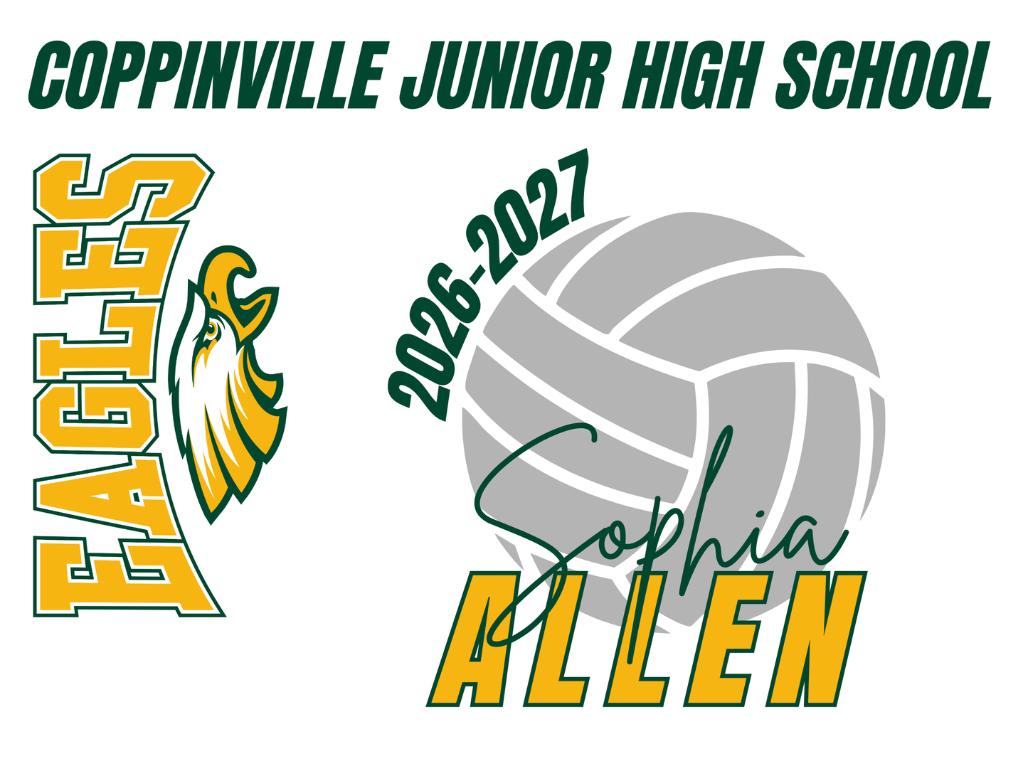 Coppinville Jr High School Yard Sign