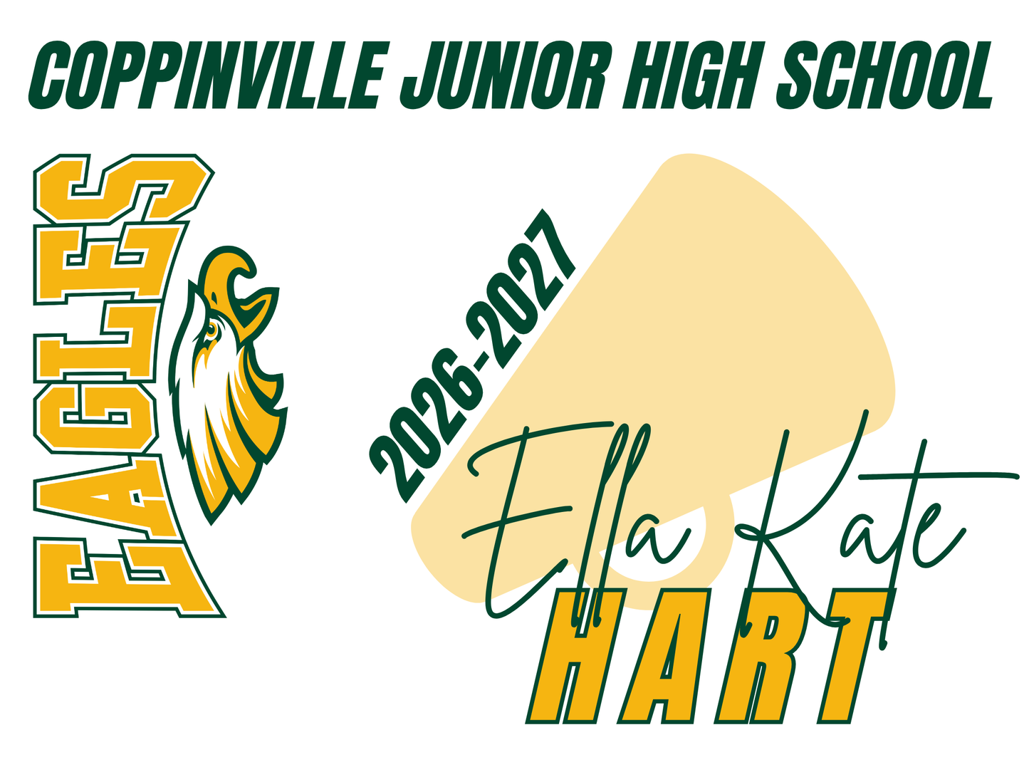 Coppinville Jr High School Yard Sign