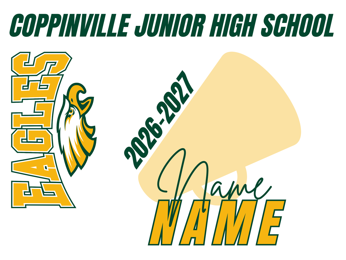 Coppinville Jr High School Yard Sign