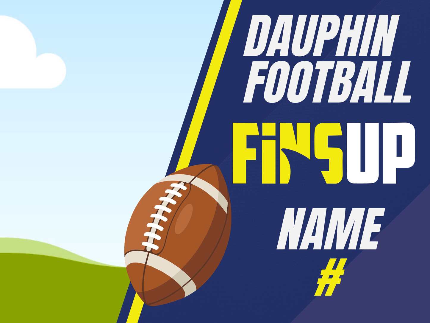 Dauphin Jr High School Yard Sign