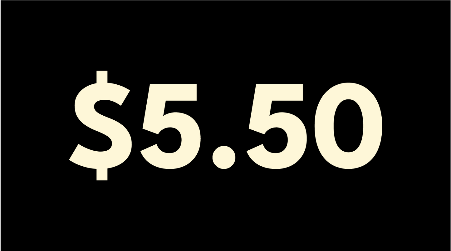 Block Style Pricing Magnet