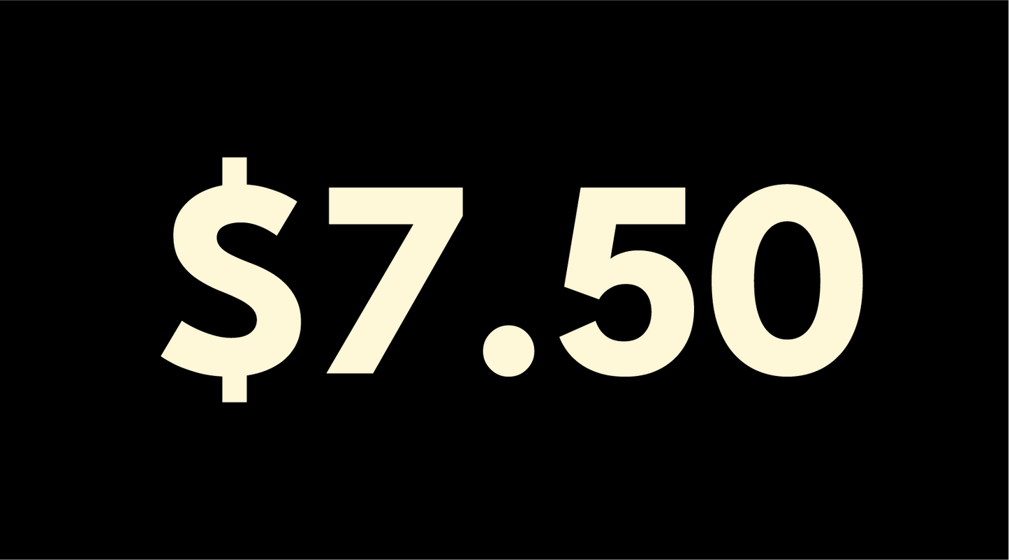 Block Style Pricing Magnet