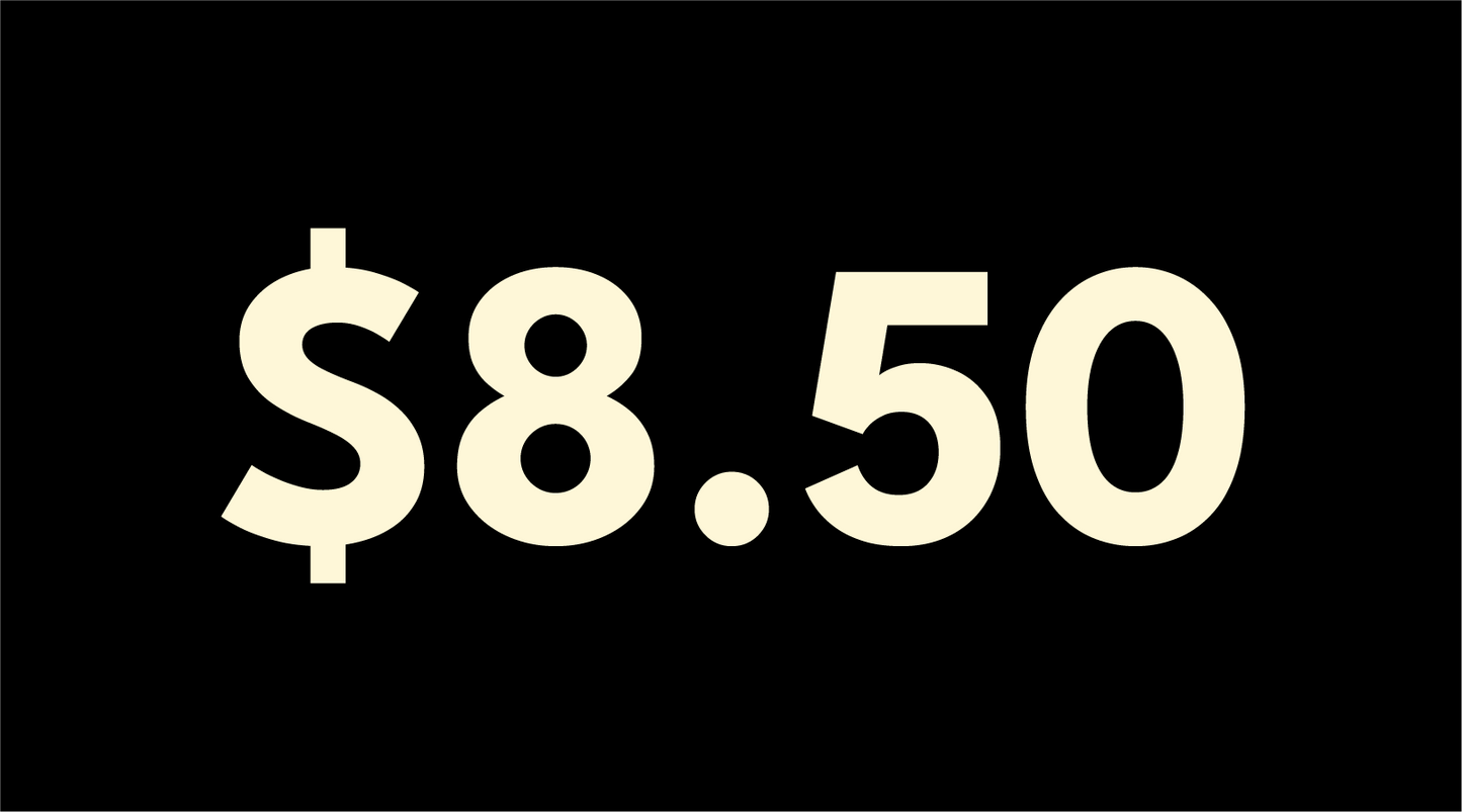Block Style Pricing Magnet