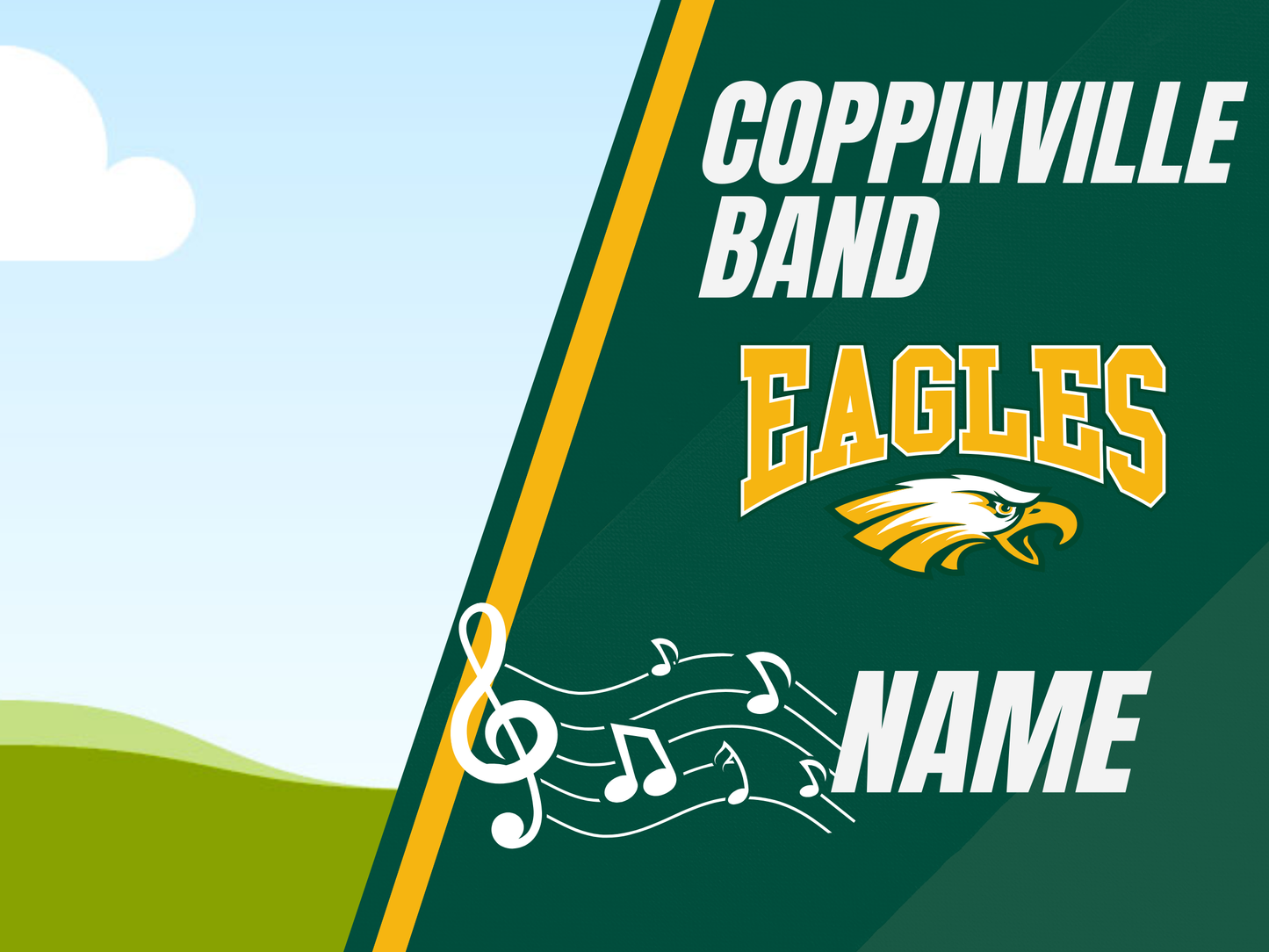 Coppinville Jr High School Yard Sign