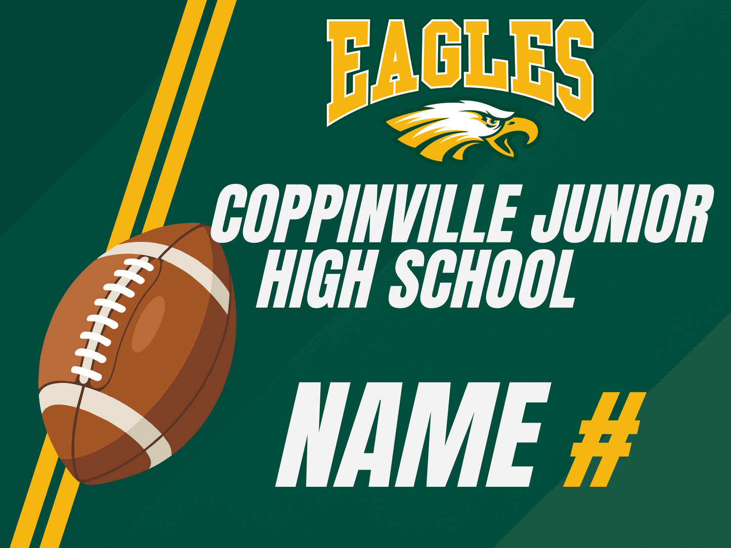 Coppinville Jr High School Yard Sign