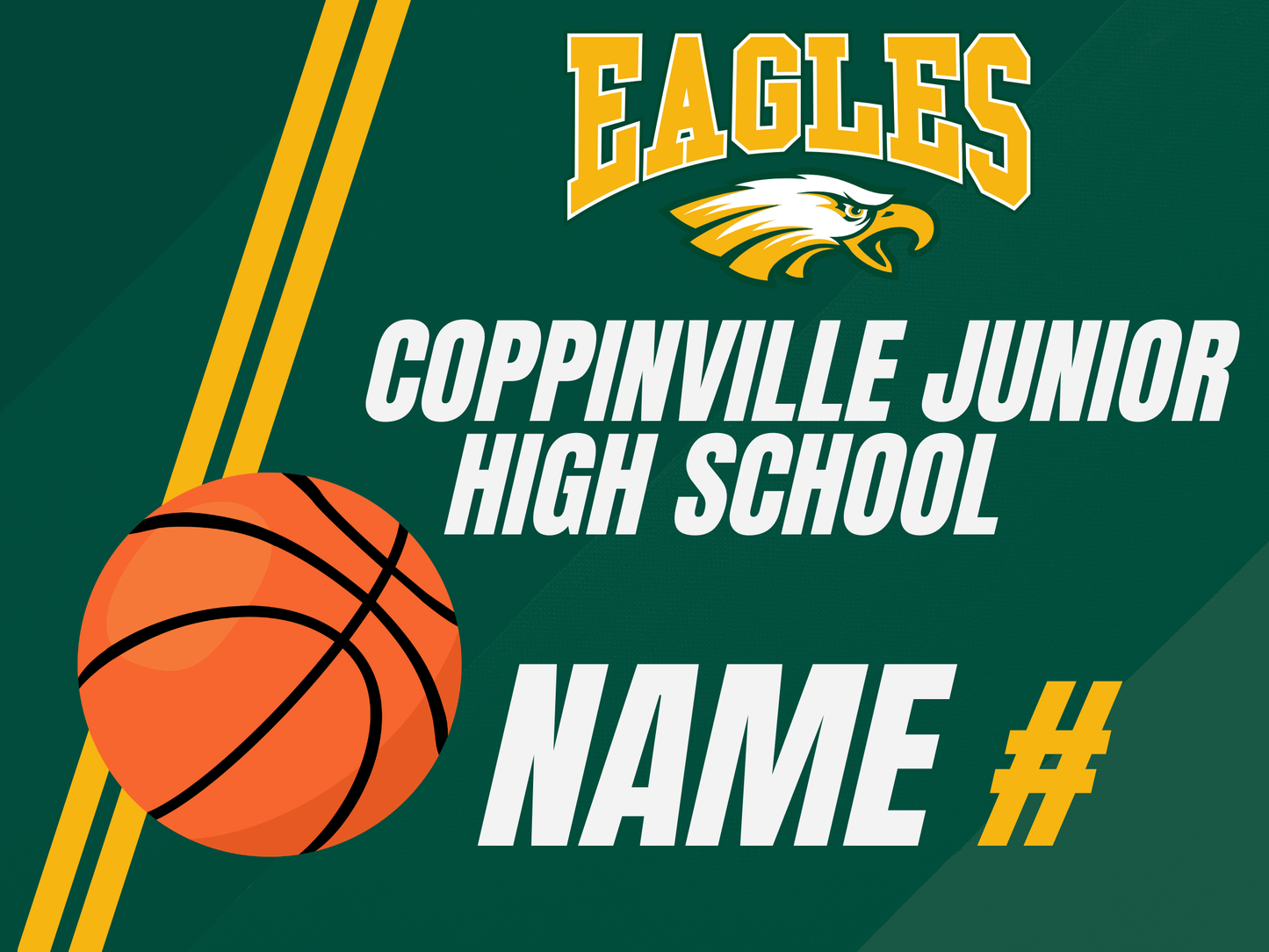 Coppinville Jr High School Yard Sign