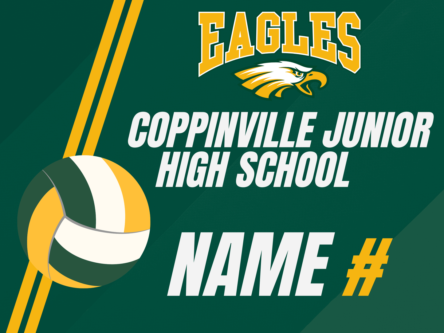 Coppinville Jr High School Yard Sign