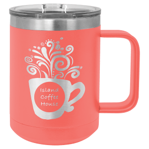 Polar Camel 15 oz. Stainless Steel Vacuum Insulated Mug with Slider Lid