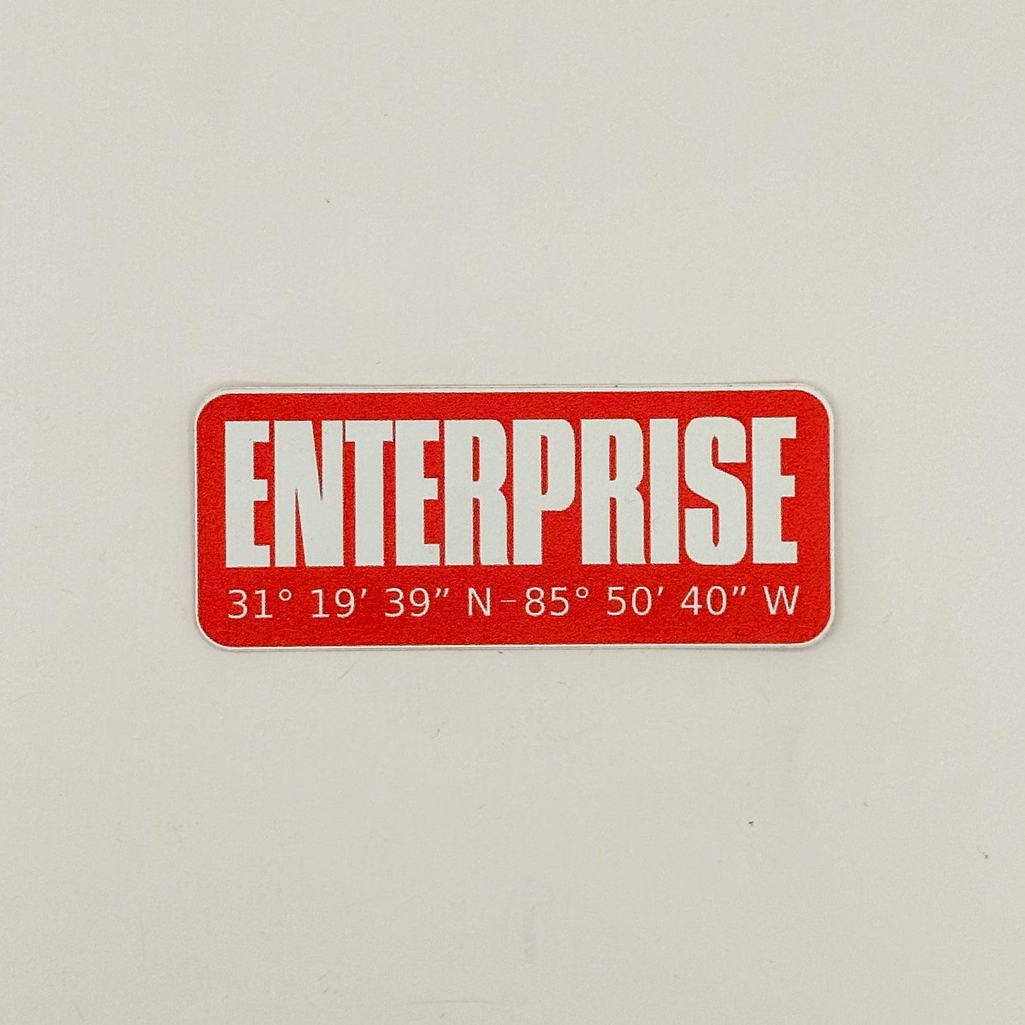 Enterprise, Alabama Coordinate Points Sticker Decals