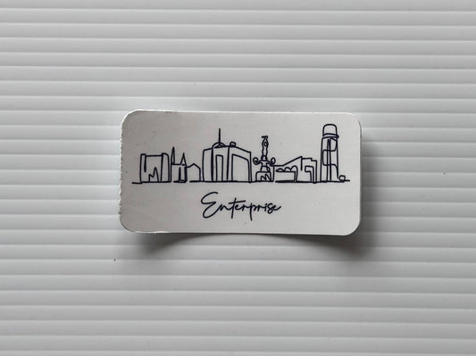 Enterprise Skyline Sticker Decal