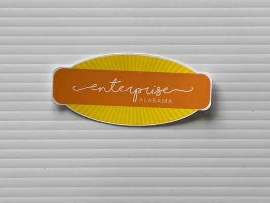 Enterprise Yellow Sticker